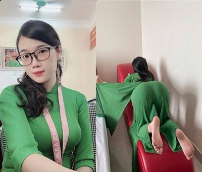Cô giáo mầm non đeo kính dâm đãng
