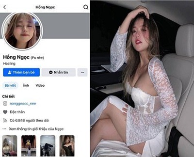Tiktoker Trương Hồng Ngọc khoe hàng trên live